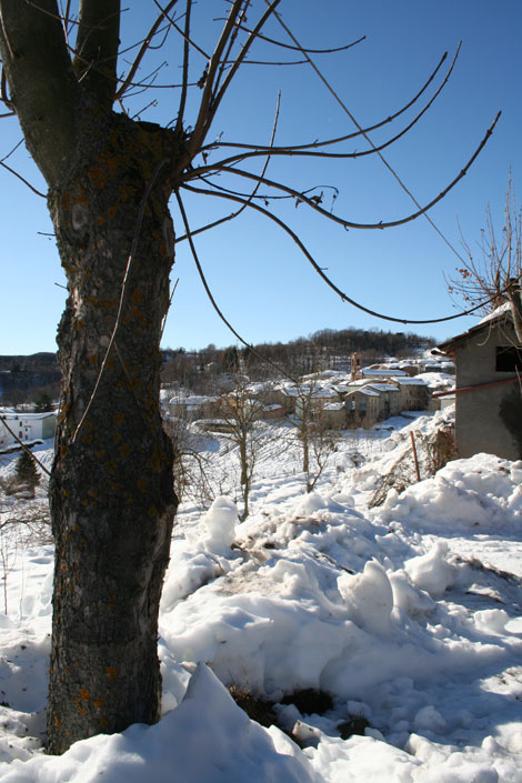 Castelnuovo di Ceva sotto la neve